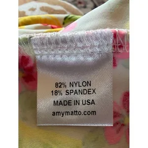 Amy Matto Floral Lemon‎ Print Mini Dress XS Euro Summer Coquette Y2K thumbnail 10