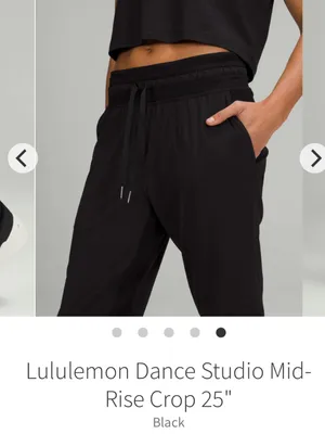 Lululemon Dance studio mid rise crop 25” black 10 thumbnail 3
