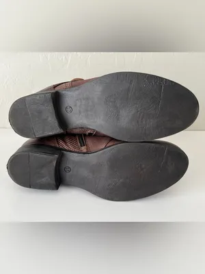 Miz Mooz Sabel Leather wool lined Ankle Boots Espresso 37 US7 thumbnail 8