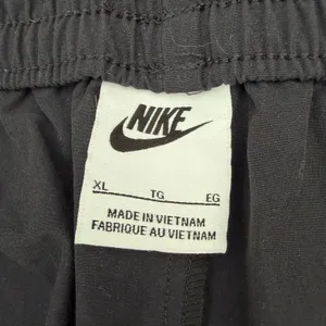 Nike Black Swoosh Woven Parachute Joggers Sz XL thumbnail 3
