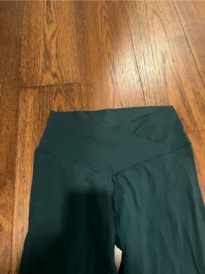 aerie Dark Green High-Waist Leggings thumbnail 2