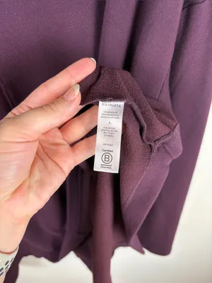 Athleta Ethereal Brushed Funnel Neck Sweater Sweatshirt Spiced Cabernet Large thumbnail 5
