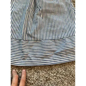 J.Crew Womens Blue White Striped Linen Blend A-Line Skirt G5892 Small thumbnail 2