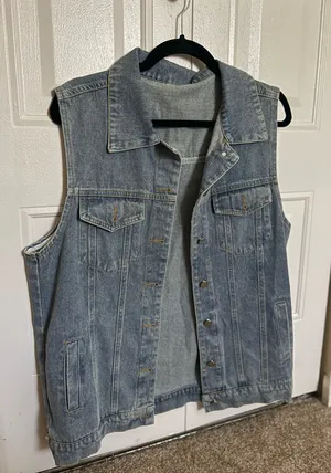 Amazon Denim Vest Blue thumbnail 5