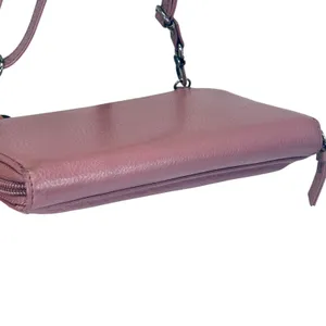 The Sak Leather Studded Wallet Crossbody‎ Purse Convertible Phone Bag Mauve thumbnail 13