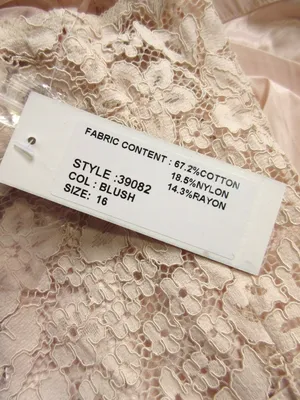 NWT Rickie Freeman for Teri Jon Lace & Taffeta Gown in Blush Pink Dress 16 thumbnail 5