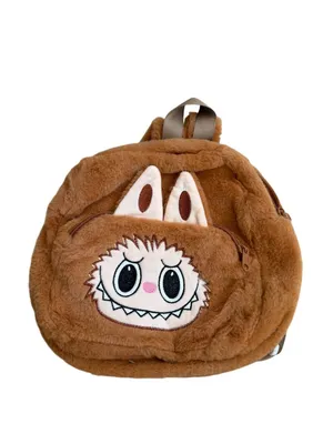 TAN Monsters Labubu Furry Mini Backpack Bag thumbnail 3