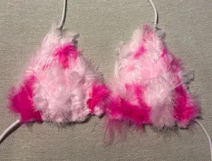 Handmade Flamingo Feather Costume Top 🦩 thumbnail 1