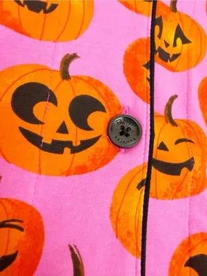 BedHead PJs Jolly Jack-O-Lantern Long Sleeve Classic Stretch Jersey Pajama Set thumbnail 10
