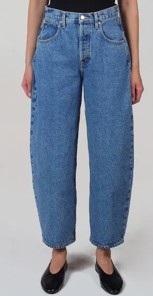 Etica Cassel Ultra High Barrel Jeans Women's Size‎ 24 BlueStone Wash Denim thumbnail 1