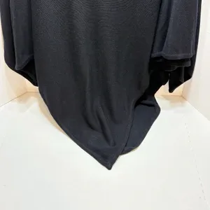 Lululemon Forward Flow Poncho Black One Size OS Cashmere Blend Batwing Sweater thumbnail 4