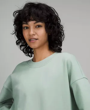 Lululemon Perfectly Oversized Crew Color in SVBL size in 8 NWT thumbnail 4