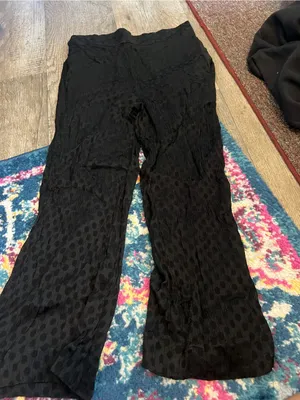 Madewell black polka dot pants size small thumbnail 5