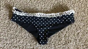 VS polka dot swim bottoms Sz XS thumbnail 1
