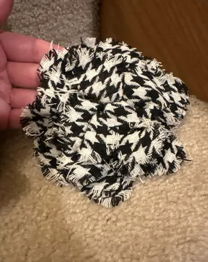 Black and white plaid Decorative Brooches/Pins thumbnail 1