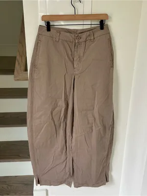 Free People We The Free Stand Up Barrel Chino Pants in Dusted Cocoa Brown NWT thumbnail 4