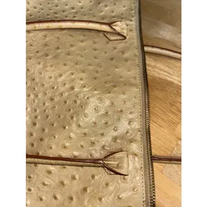 HOBO The Original Champagne Tan Ostrich Leather Shoulder Bag thumbnail 13