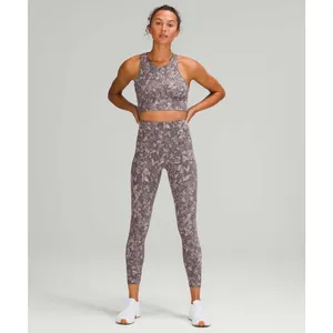Lululemon Wunder Train Longline Animal Snake Print Sports Bra Crop Tank Top Sz S thumbnail 3