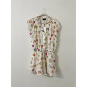 VICI Exclusive Seashell Print Tiered Mini Dress NWT Large Coastal Beach thumbnail 2