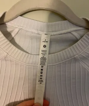 Lululemon White Running Long Sleeve thumbnail 4