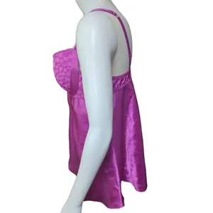 Vintage Frederick's of Hollywood Magenta Babydoll (L) thumbnail 3