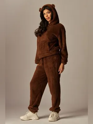Cozy Plush Hooded Lounge Set thumbnail 2