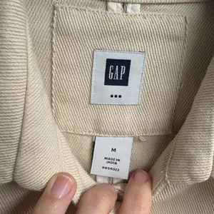 Gap Khaki Denim 100% Cotton Trench Coat Size Medium thumbnail 4