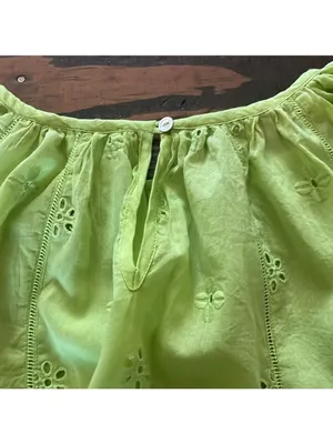 Velvet By Graham & Spencer Top In Yellow size M thumbnail 7