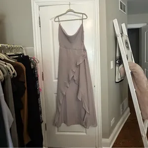 House of CB Alexandria Grey Floaty Midi Dress thumbnail 4