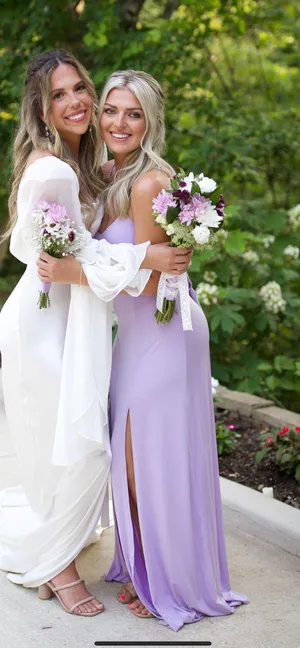 Lucy in the Sky Lilac Tie Maxi Dress thumbnail 2