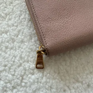 Miu Miu Blush Pink Leather Wallet with Bow thumbnail 3