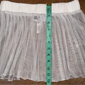 Beach Riot Briar Mesh Cover-Up Mini Skirt White Sheer Mesh Swim Coverup Dress thumbnail 11
