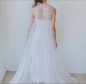 Untamed Petals Rosey High Neck Tulle Gown thumbnail 4