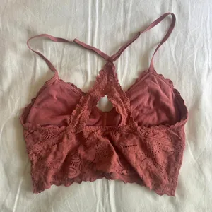 Aerie Boho Lace Racerback Dusty Pink Bralette Small thumbnail 3