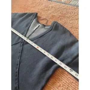 Free People Women’s Indigo Western Long Sleeve Cotton Pullover Top Size SP thumbnail 7