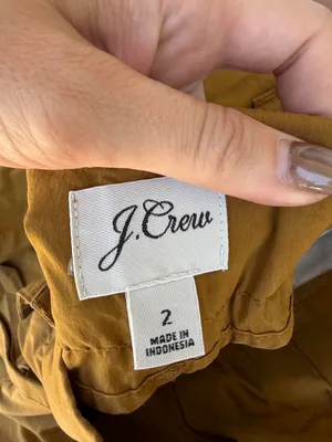 J.Crew mustard yellow pants with tie waist size 2 #preppy #workwear #officewear thumbnail 6