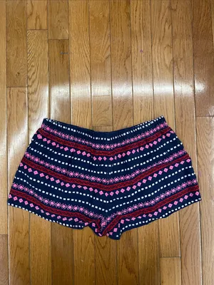 Geometric Patterned Pajama Shorts thumbnail 3