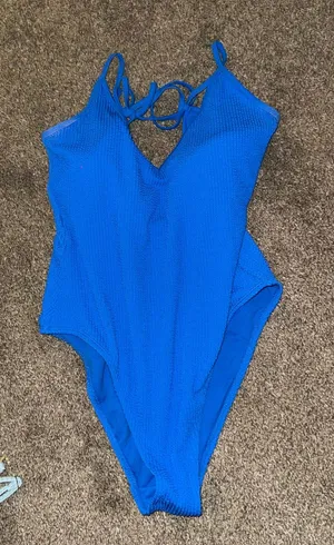 One piece Bathing suit Blue Size 12 thumbnail 1