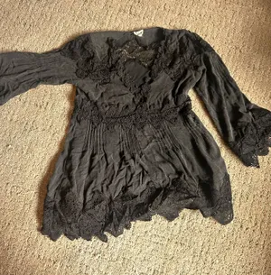 POL Black Lace Boho Blouse thumbnail 2