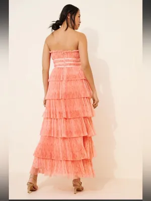 Anthropologie HUTCH Monaco Tiered Tulle Dress- size 12 thumbnail 2
