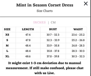 NEW LaceMade Mint in Season Corset Dress Size M thumbnail 6