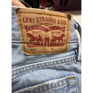 Levi's 501 Denim Shorts Womens 26 High Rise Button Fly Cut Off Light Wash #I10-1 thumbnail 4