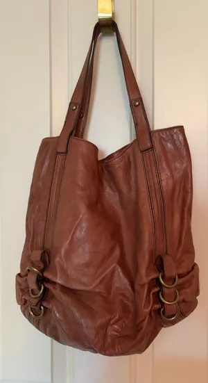 Kooba Shoulder Bag Brown Leather thumbnail 1