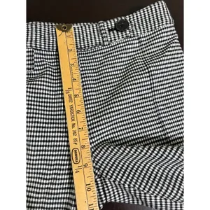 Derek Lam 10 Crosby Houndstooth Plaid Flare Work Trousers Size 0 thumbnail 7