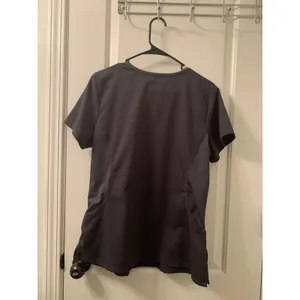 Purple Label Yoga by Healing Hands Women’s Scrub Top Nurse Medical Size L Gray thumbnail 7