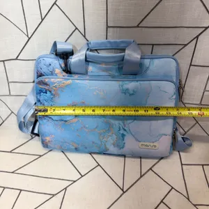 Mosiso Laptop Bag 13-14 inch Blue Marble Shoulder Messenger Briefcase‎ Case thumbnail 4