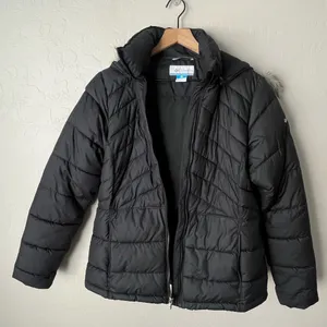 Columbia Stepstone Pass Water Resistant Puffer Jacket Faux Fur Trim hood black M thumbnail 6