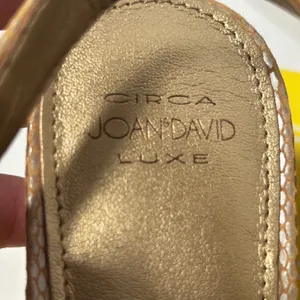 Circa Joan & David Luxe Carolynne Gold Snakeskin Leather Slingback Pumps 8M‎ thumbnail 12