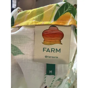 NWT FARM Rio Papaya Salad Scarf Maxi Dress Off‎ White Tropical Fruit Size M thumbnail 13