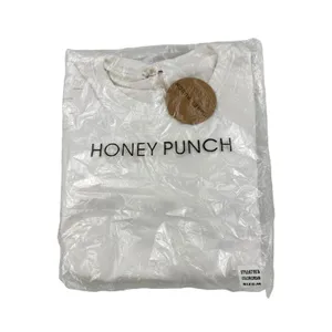 Honey Punch - Distressed Crop Sweatshirt with Zip Sides in Off White thumbnail 2